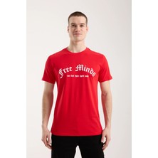 Maxi Modena Erkek Yazı Baskılı Günlük Rahat Kesim T-Shirt