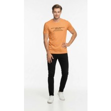 Maxi Modena Minimal Tipografi Detaylı Erkek Günlük T-Shirt