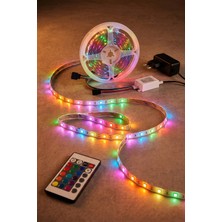 Winnboss 5 Metre, 12 Volt, Tek Çipli Şerit Led, Kumandalı Rgb Şerit Led, Iç Mekan Aydınlatma