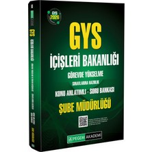 Pegem Akademi Yayıncılık 2026 GYS İçişleri Bakanlığı Görevde Yükselme Sınavlarına Hazırlık