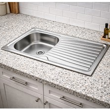 45X75 Tezgah Altı Krom Eviye