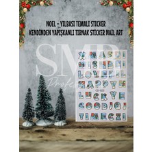 SMB Profesyonel Tırnak Süsleme - Yılbaşı Stiker (Model NO:CD-023)