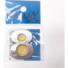 Marsilyan 4 cm Plastik Krom Kaplama Kapı Numarası - 8