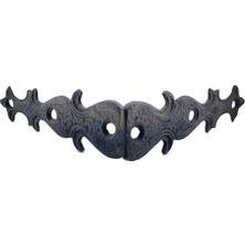 Marsilyan Eco Lounge Antika Tarz Dekoratif Pirinç Kelebek Gönye - Yan, 105X105 Mm, Oksit