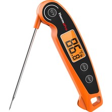 Thermopro TP605O Katlanabilir Problu Profesyonel Gıda Pişirme Termometresi-Turuncu