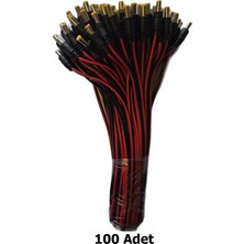 CHESTER Dc Erkek Power Jack Güç Bağlantı Kablosu 100 Adet - Kamera ve LED Adaptör Giriş Soketi