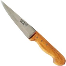 Marsilyan Eco Lounge Küçükata Bursa Kalın Sivri Kasap Bıçağı No:4, 20 cm - Ahşap Sap