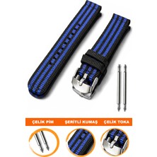  20mm-22mm-24mm saatlerle uyumlu nato kumaş tekstil saat kordonu kayışı f32gr-bb