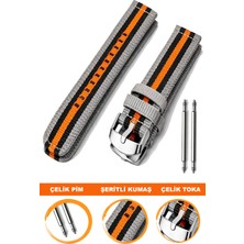  20mm-22mm-24mm saatlerle uyumlu nato kumaş tekstil saat kordonu kayışı f32gr-gbt