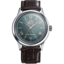 Orient Bambino RA-BB0001E30B Kurmalı Otomatik Deri Kahverengi Yeşil Kadran 39 mm Erkek Kol Saati