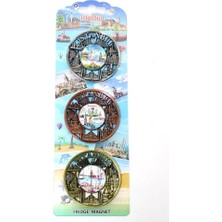 Marsilyan Istanbul Temalı Metal Magnet 3'lü Set Model 1
