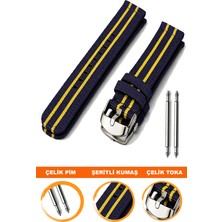  20mm-22mm-24mm saatlerle uyumlu nato kumaş tekstil saat kordonu kayışı f32gr-fb