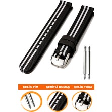  20mm-22mm-24mm saatlerle uyumlu nato kumaş tekstil saat kordonu kayışı f32gr-bjk