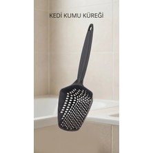 Marsilyan Kedi Kumu Eleme Küreği Sık Dokuma Gövde ve Geniş Tutacaklı Temizlik Aracı