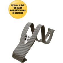 3D Örgü Phone Pocket Tüm Telefonlarla Uyumlu Telefon Askı Kılıfı 80 cm