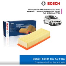 Bosch 1987429404 S9404 Hava Filtresi – Vw Golf Passat Jetta / Audi A3 / Skoda / Seat