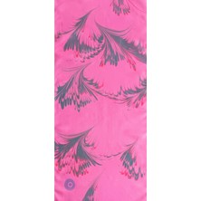 ElifEbru Exclusive Handicrafts Ebru Sanatı El Yapımı Kadın Ipek Fular Pembe Gri Kırmızı Nazar Boncuğu Desenli Ozlogf 53