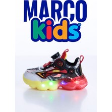Marco Kids Akıllı Bağcık Işıklı Spor Ayakkabı Çocuk Sneaker 26Y1214