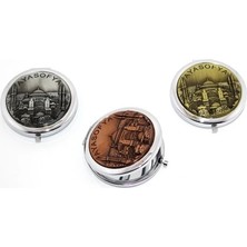Marsilyan Metal Ayasofya Kabartmalı El Aynası