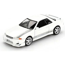 Marsilyan Mini Gt 1/64 Nissan Skyline Gt R R32 Veilside Combat White Blister Paket