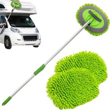 Marsilyan Yedek Mikrofiber Bezli Oto Yıkama Mop Seti