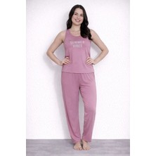 Pemilo Kadın 20604 Kolsuz % 100 Pamuk Pijama Takımı