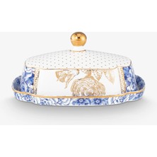Pip Studio Royal White Beyaz Porselen Tereyağlık 19 cm