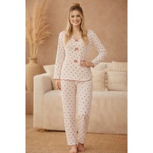 Pemilo Kadın 16001 Kaşkorse % 100 Pamuk Pijama Takımı