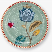 Pip Studio Fantasy Blooming Tales Mavi Porselen Çay Tabağı 9 cm