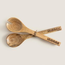 Chakra Oliva Salata Servis Seti Natural