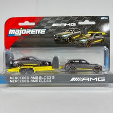 Majorette Deluxe Amg Trailer Mercedes-Amg Glc 63 S / Mercedes-Amg Cle 53 Model Araba Seti