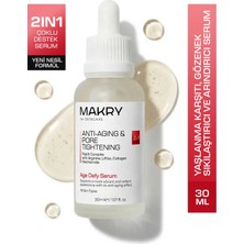 Makry Yaşlanma Karşıtı ve Gözenek Sıkılaştırıcı Serum 30ml (Peptid Complex, Kolajen, %5 Niacinamide)