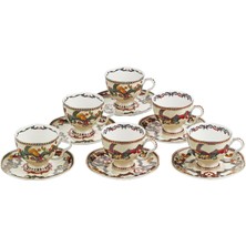 LuckyArt Velora Bone 6li Cay Fincan Seti