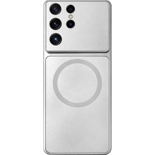 Fenza Samsung Galaxy S26 Ultra Uyumlu Kamera Korumalı Magsafe Wireless Şarj Özellikli Full Glass Arka Kapak