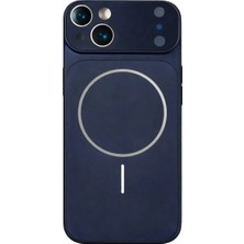 Fenza iPhone 14 Uyumlu Kamera Korumalı Magsafe Wireless Şarj Özellikli Full Glass Arka Kapak