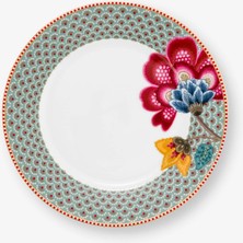 Pip Studio Fantasy Blooming Tales Mavi Porselen Kahvaltı Tabağı 21 cm