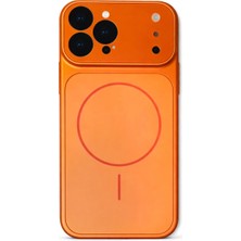 Fenza iPhone 15 Pro Uyumlu Kamera Korumalı Magsafe Wireless Şarj Özellikli Full Glass Arka Kapak