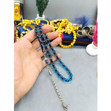 PAR Mavi Ateş Kehribar Tesbih – Özel Işçilik