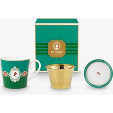 Pip Studio Love Birds Yeşil Porselen Kupa Seti 250 ml