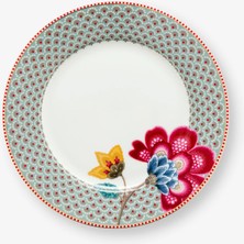 Pip Studio Fantasy Blooming Tales Mavi Porselen Kahvaltı Tabağı 23 cm