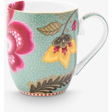 Pip Studio Fantasy Blooming Tales Mavi Porselen Kupa 145 ml