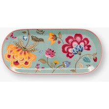 Pip Studio Fantasy Blooming Tales Mavi Porselen Servis Tabağı 33 cm