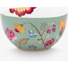 Pip Studio Fantasy Blooming Tales Mavi Porselen Salata Kasesi 15 cm