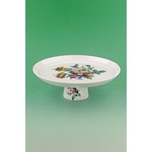 Bursa Porselen Dekor Emerald Porselen Ayaklı Tabak