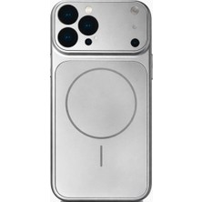 Fenza iPhone 14 Pro Uyumlu Kamera Korumalı Magsafe Wireless Şarj Özellikli Full Glass Arka Kapak