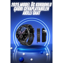 Acstore Akıllı Saat Yeni Nesil Üç Kordonlu Nabız Ölçer Çağrı Cevaplama