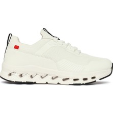 Derimod Zero Kadın Beyaz Kalın Tabanlı Bağcıklı Kumaş Sneaker 26PFE49566F