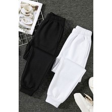 Evavi Çocuk İkili Paket Eşofman Altı %50 Pamuk - %50 Polyester Normal Kesim Orta Kalınlık