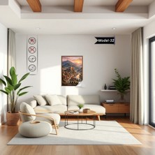 Akıllı Kağıt Türkiye Iller Tablo - Poster Artvin (Model-32)