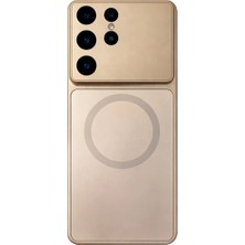 Fenza Samsung Galaxy S26 Ultra Uyumlu Kamera Korumalı Magsafe Wireless Şarj Özellikli Full Glass Arka Kapak